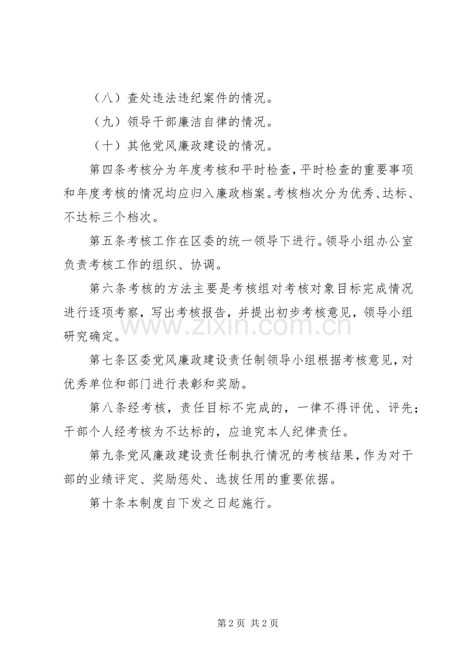 法院落实党风廉政建设责任制考核规章制度 .docx_第2页