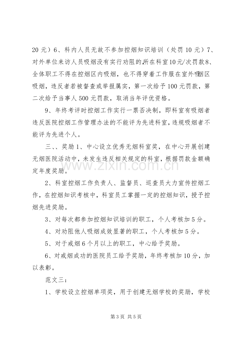 控烟考评奖惩规章制度.docx_第3页