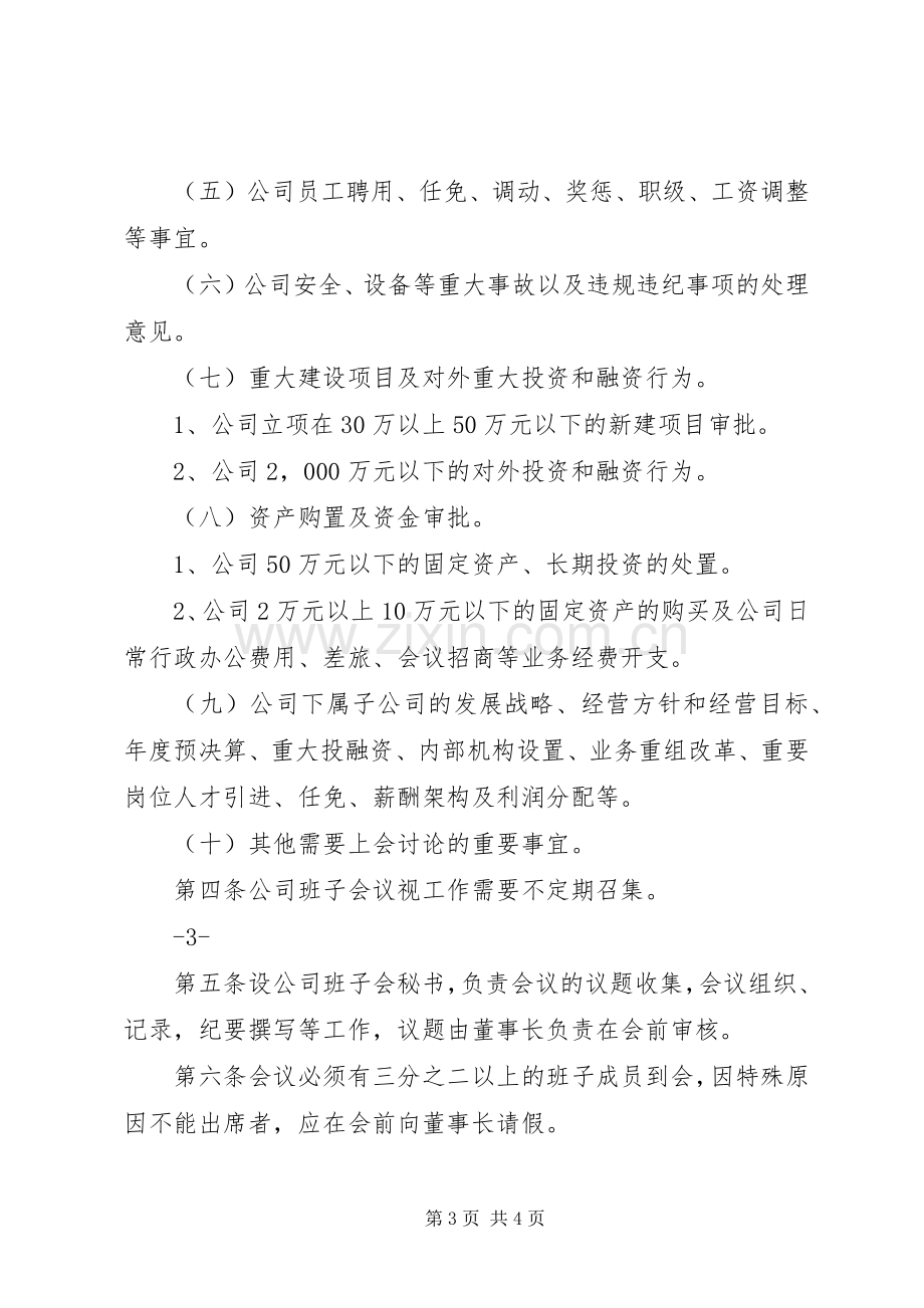 公司领导班子会议规章制度.docx_第3页