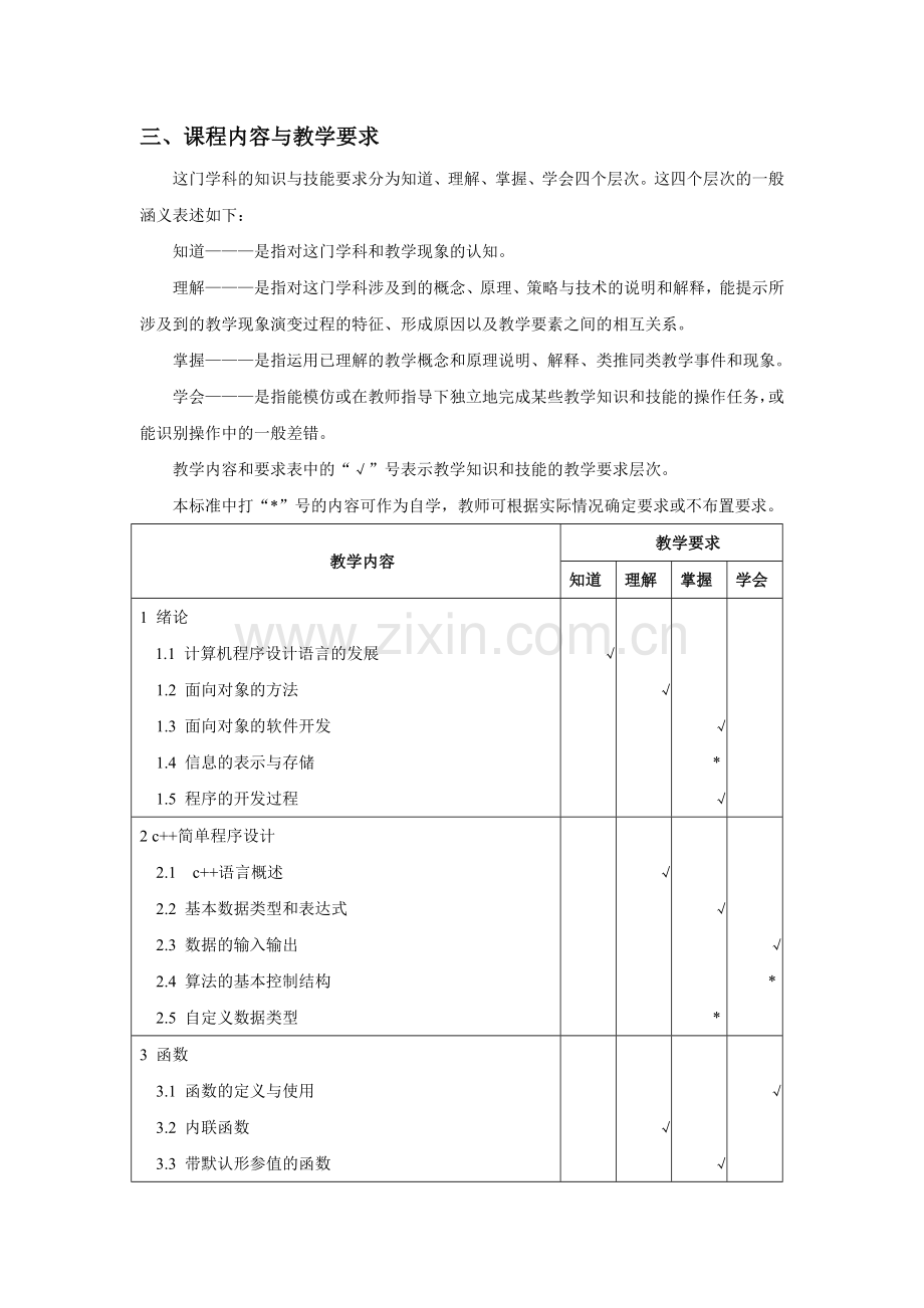 《面向对象程序设计》教学大纲.doc_第2页