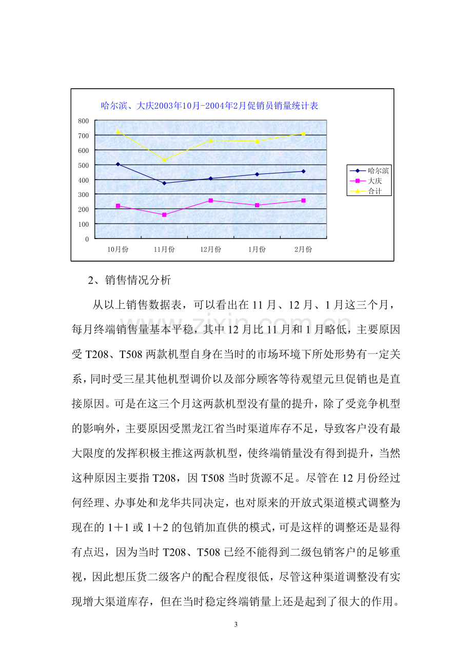 黑龙江销售总结及2004年第一季度工作计划(更新).doc_第3页