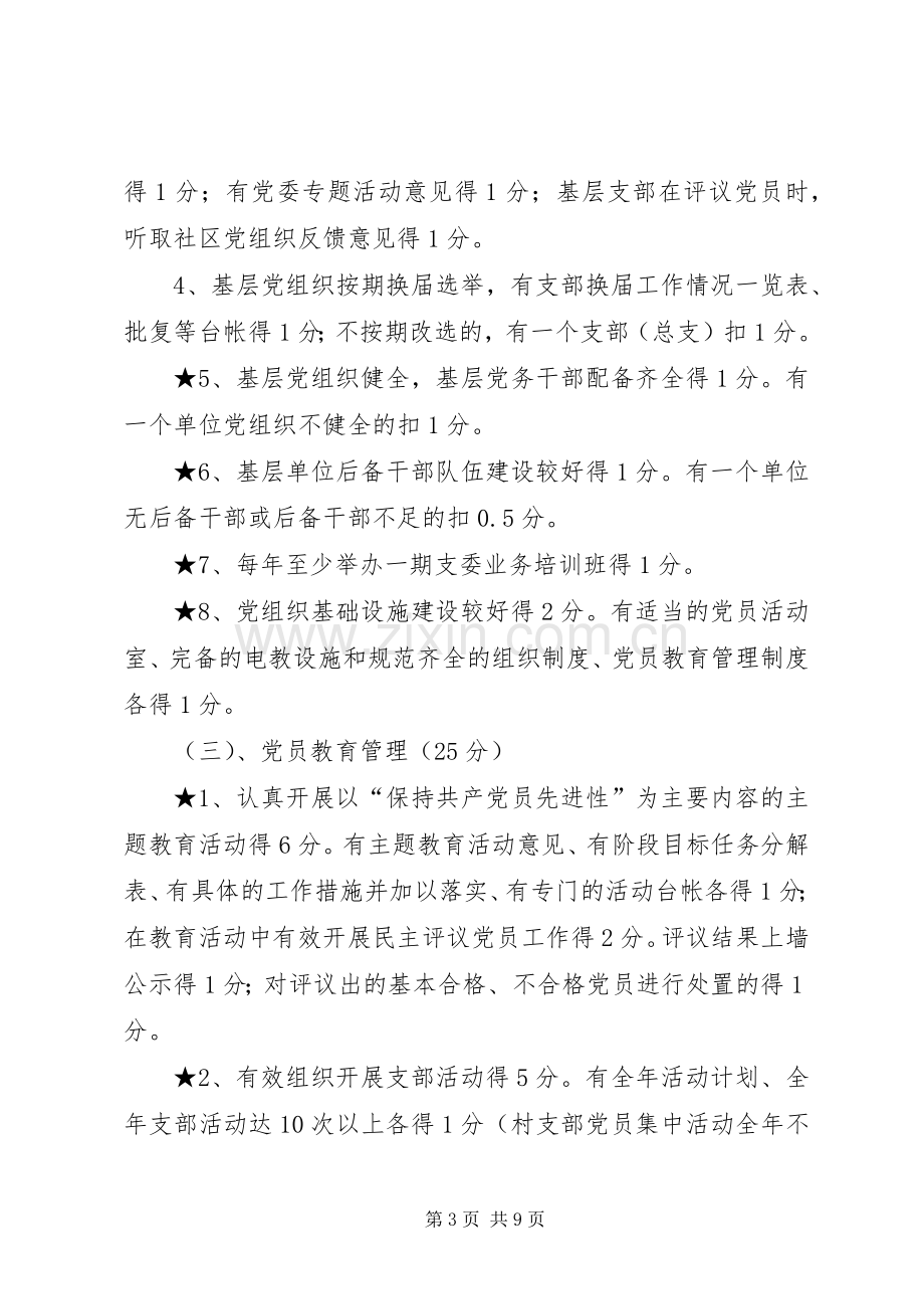 基层党委组织工作目标管理考核规章制度.docx_第3页