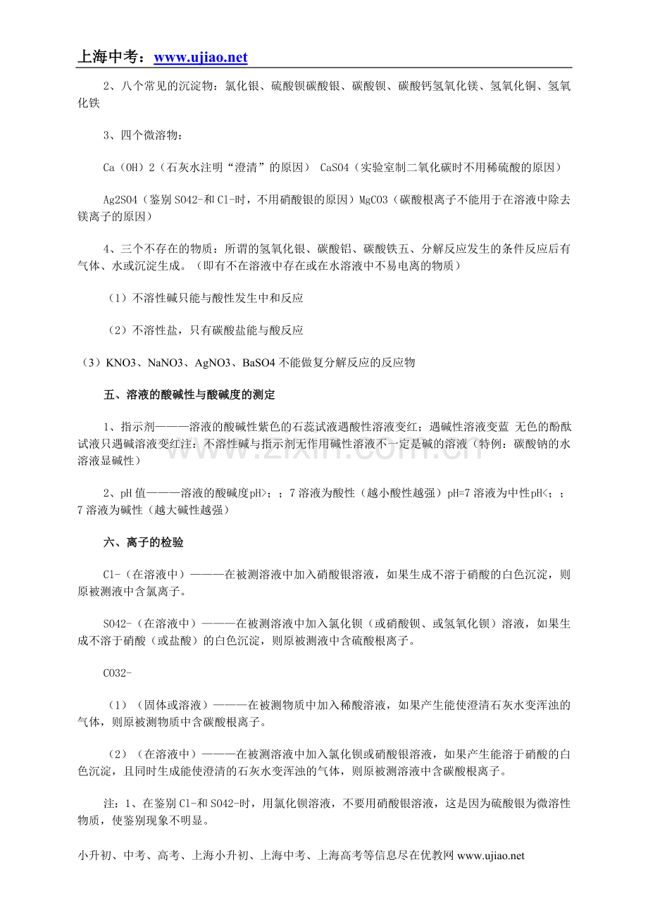 上海中考：初中化学方程式反应现象解析化学酸、碱、盐.doc_第2页