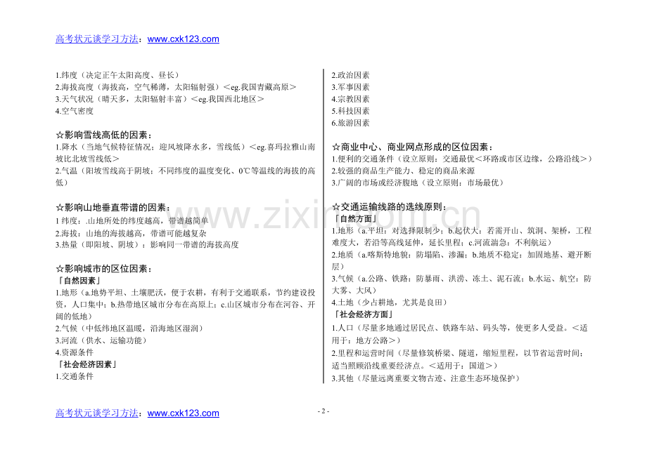 高中地理复习答题技巧大全.doc_第2页