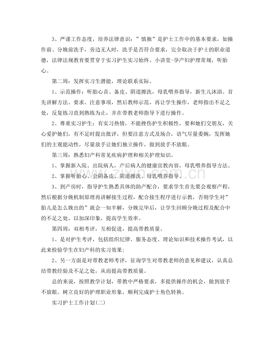 实习护士个人工作计划 .docx_第2页