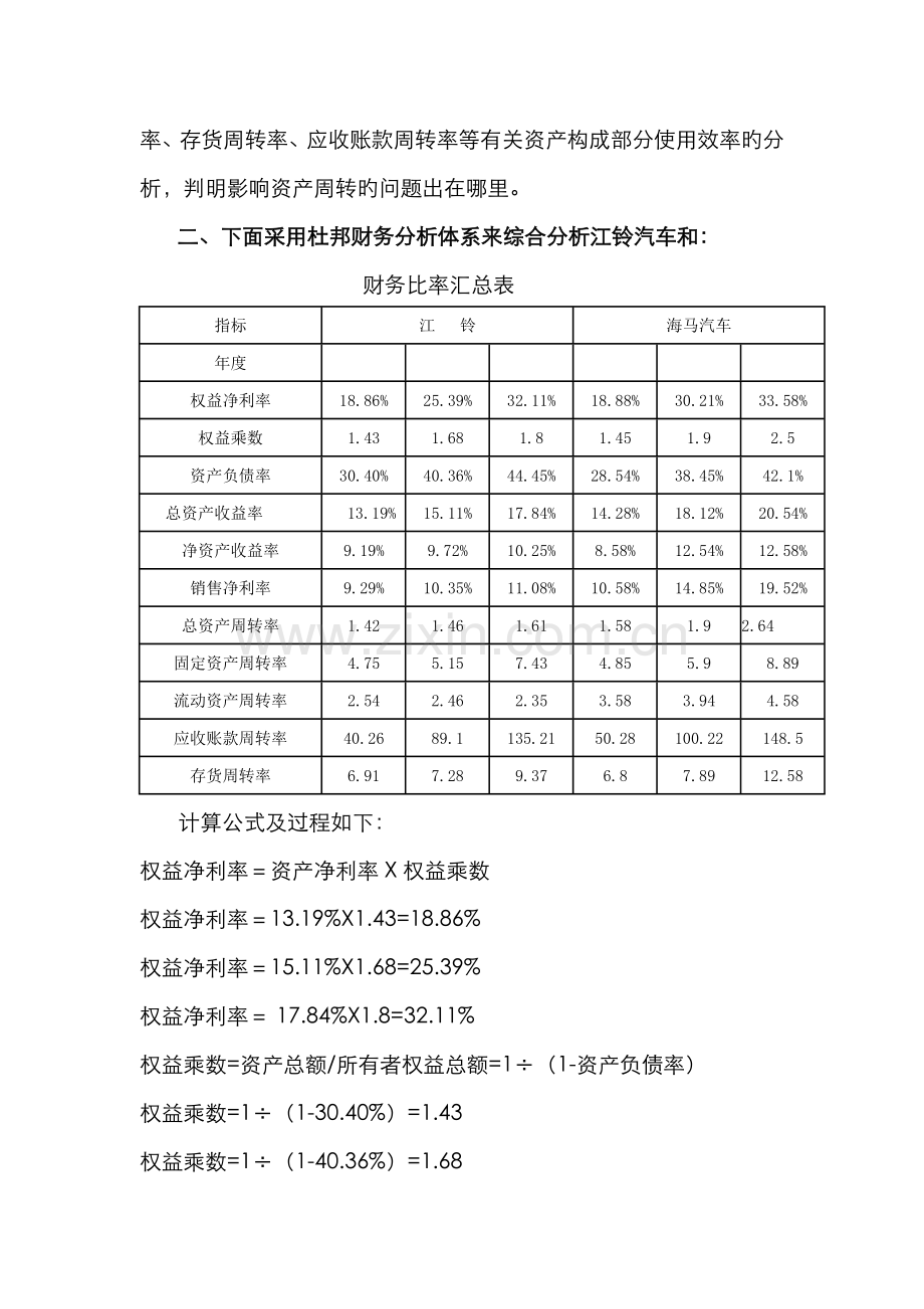 2022年江铃汽车财务报表分析江铃汽车综合分析.doc_第2页