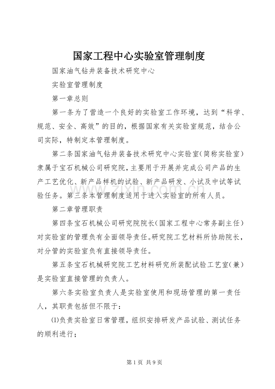 国家工程中心实验室管理规章制度.docx_第1页