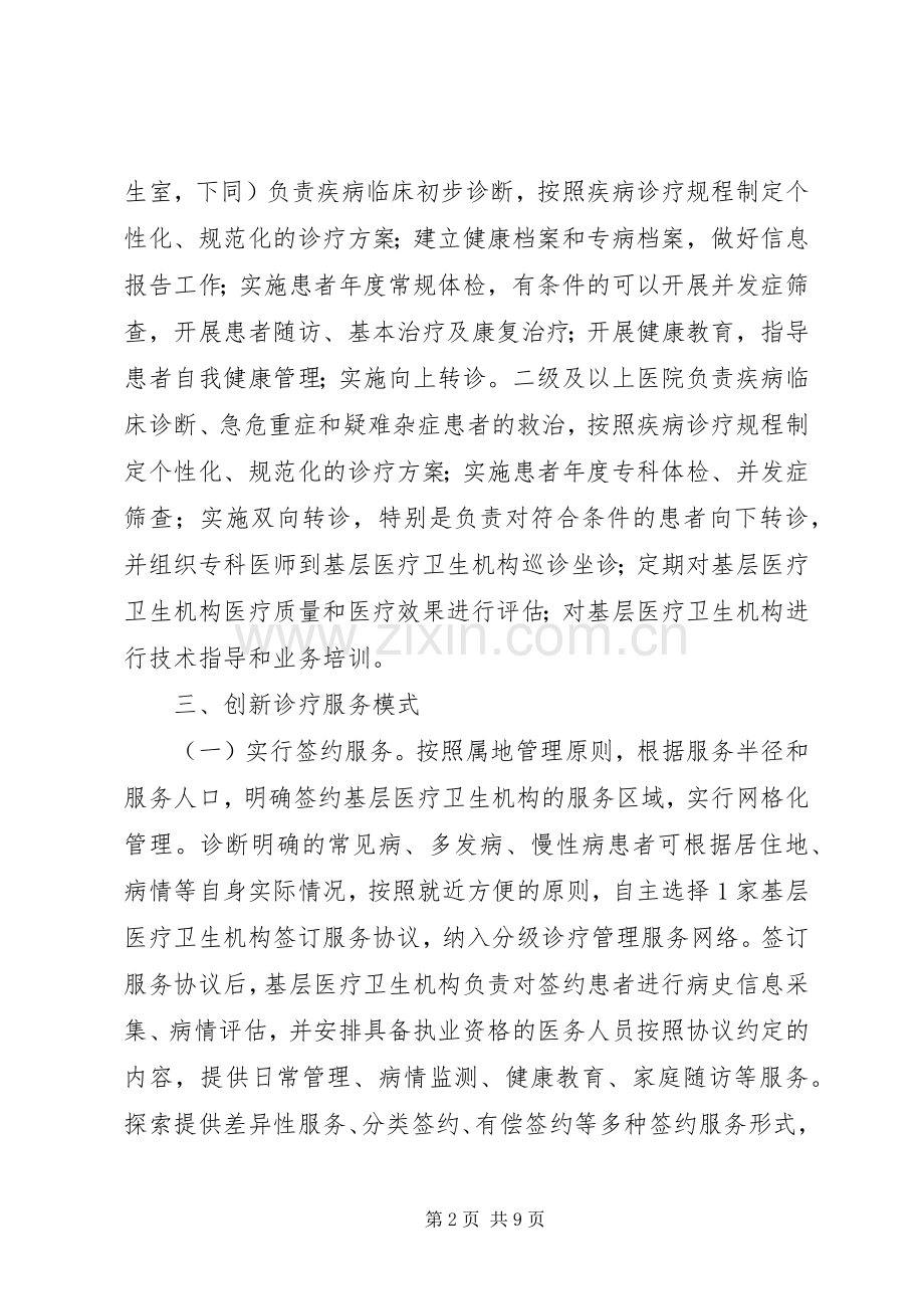 市人民政府办公室关于推进分级诊疗规章制度建设的实施意见.docx_第2页