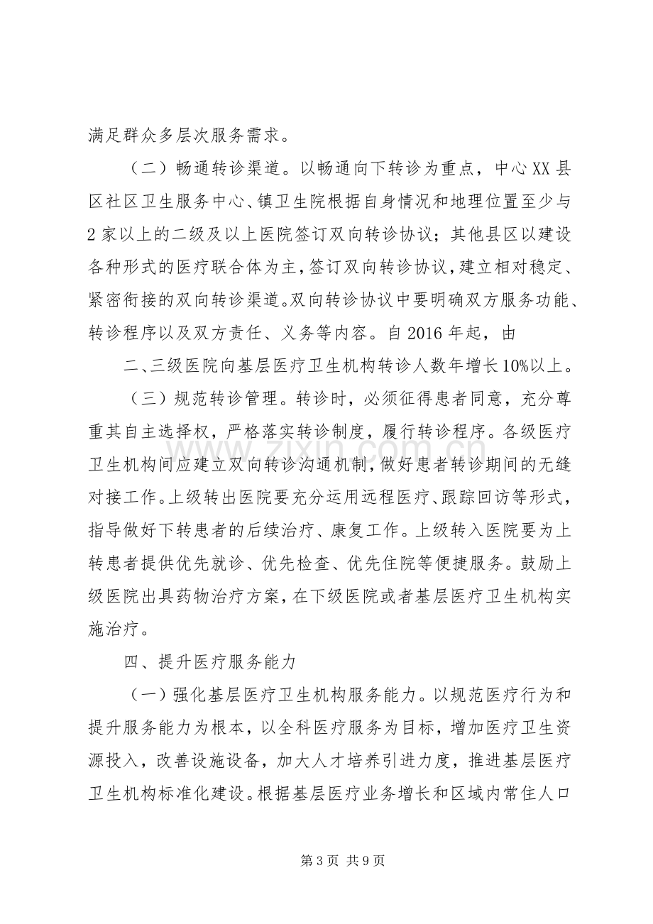 市人民政府办公室关于推进分级诊疗规章制度建设的实施意见.docx_第3页