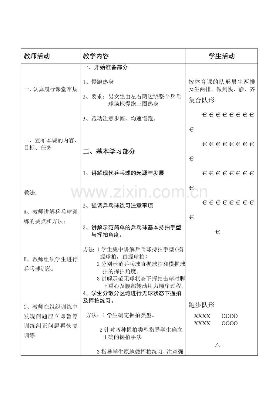 体育乒乓球教案.doc_第2页