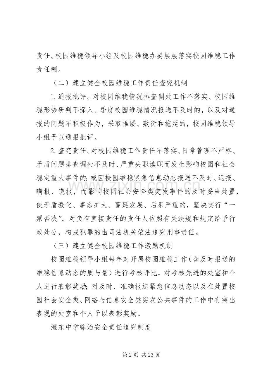 澧东中学维稳工作管理规章制度.docx_第2页