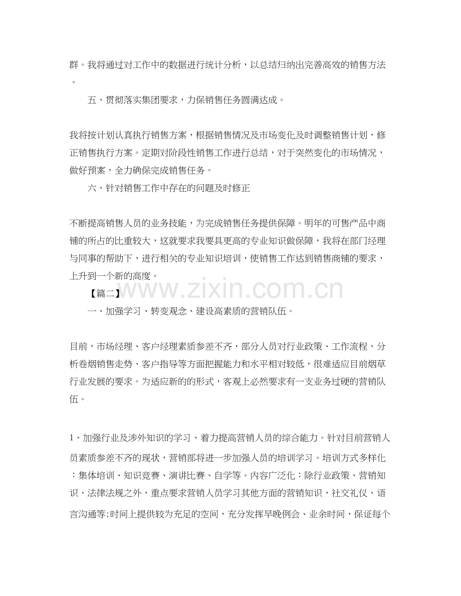 销售总监工作计划范文2.docx_第2页