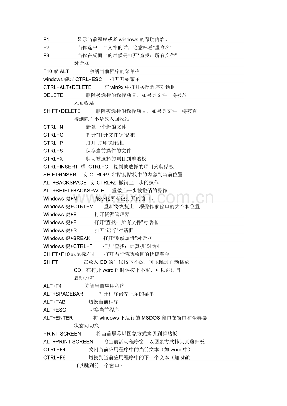 Windows快捷键(电脑高手最常用的五个组合键).doc_第2页