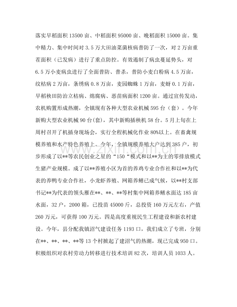 镇党委政府年上半年工作总结暨下半年工作思路.docx_第3页