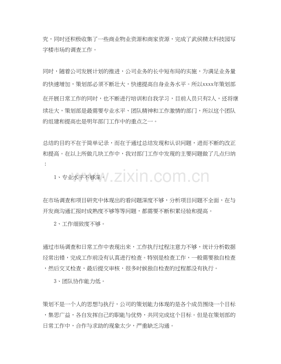 企业策划部工作计划例文.docx_第2页