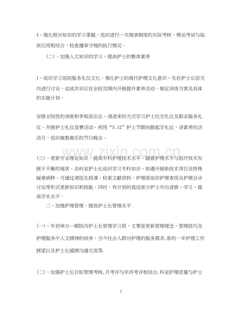 医院护师个人工作计划范文.docx_第2页