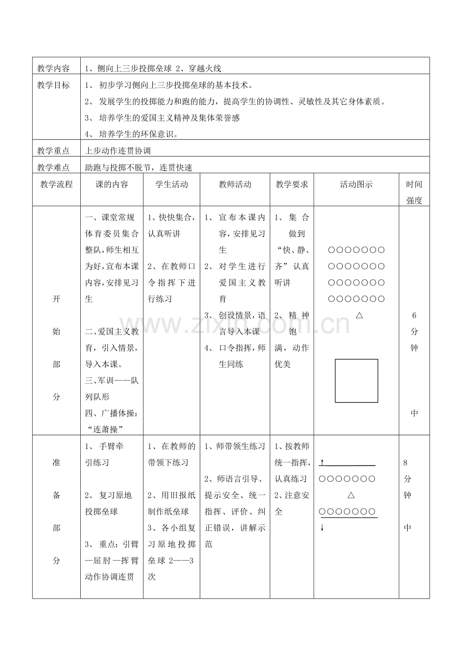 侧向上三步投掷垒球教学设计.doc_第3页