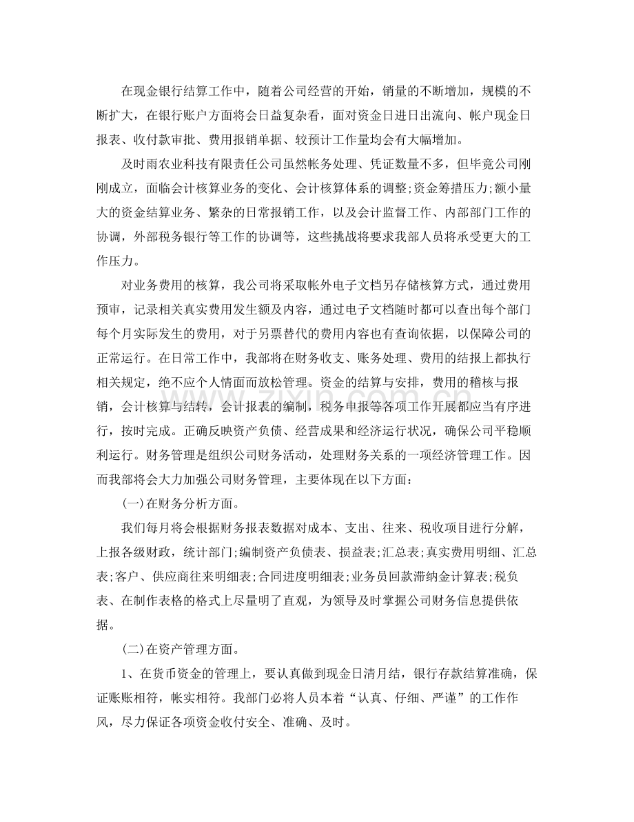 财务工作总结年计划 .docx_第2页