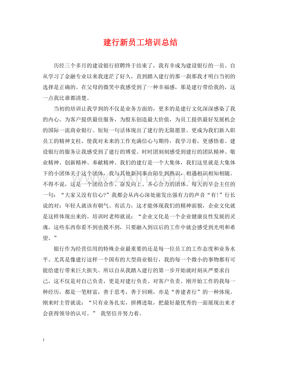 建行新员工培训总结.docx_第1页