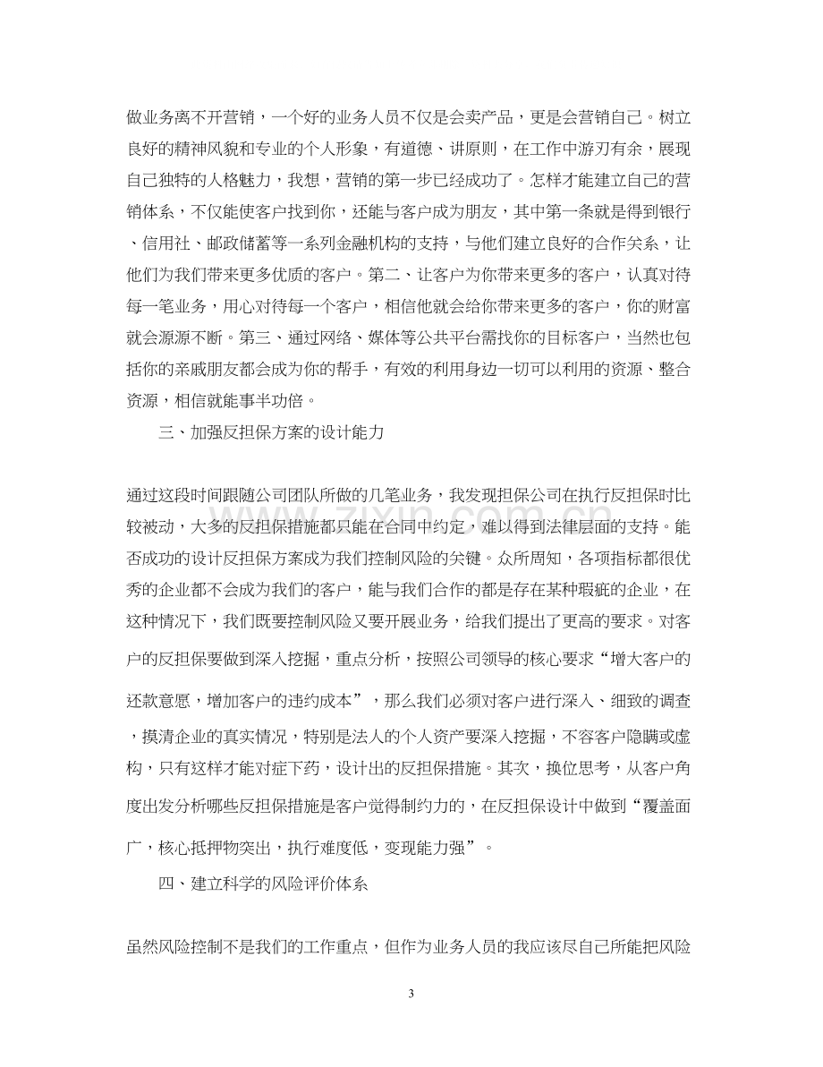 信贷销售业务员的销售工作计划5篇.docx_第3页