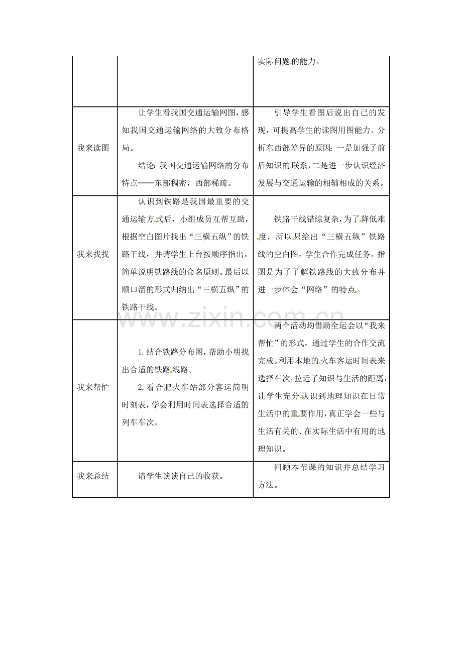 八年级地理上册 4.1《交通运输》教案 （新版）新人教版-（新版）新人教版初中八年级上册地理教案.doc_第2页