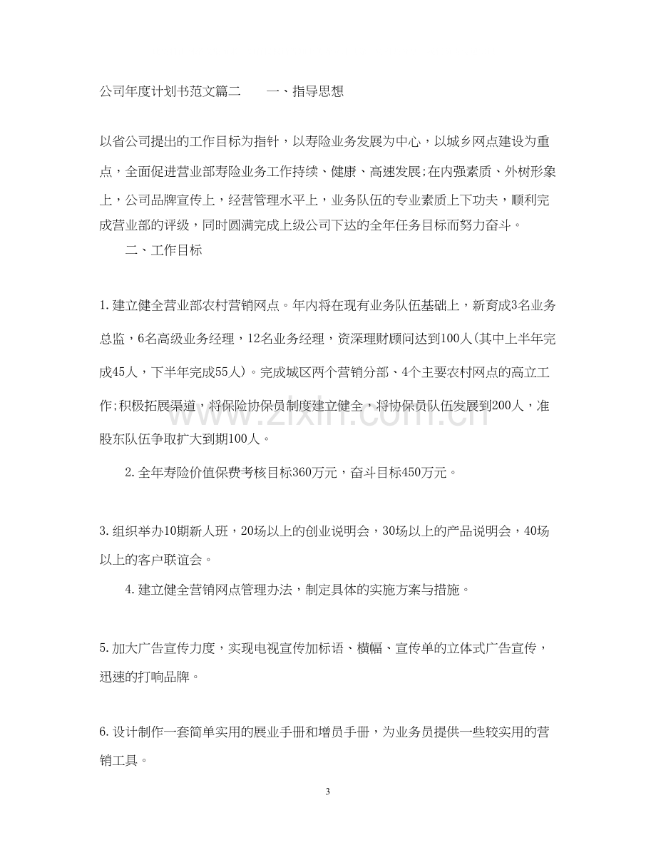 公司年度计划书范文.docx_第3页