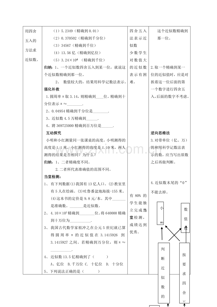 -七年级数学上册 2.14 近似数教案 （新版）华东师大版-（新版）华东师大版初中七年级上册数学教案.doc_第3页