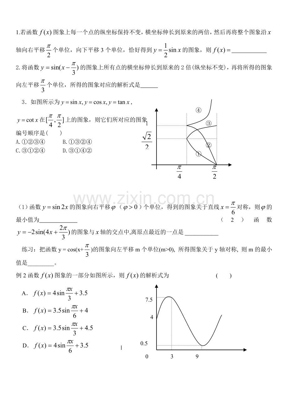 三角函数图象及性质.doc_第1页