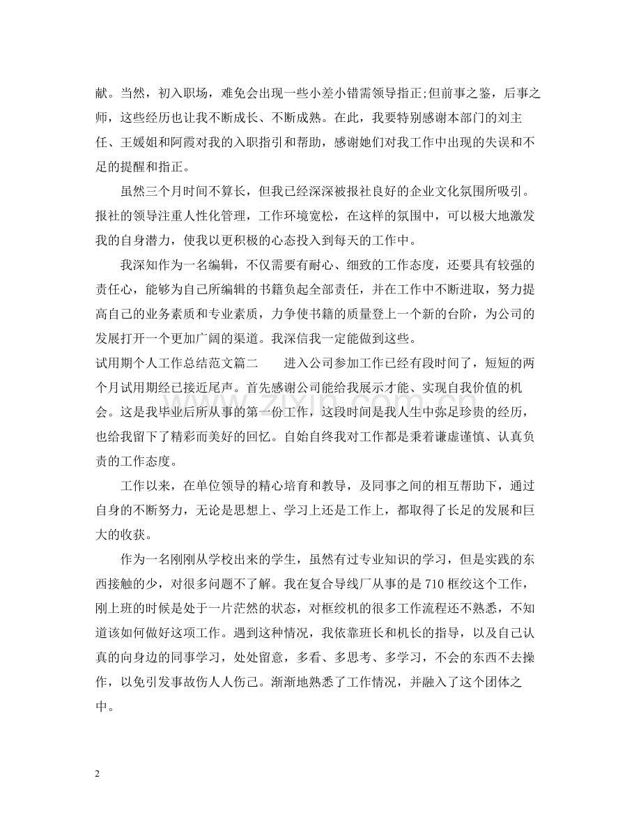 试用期个人工作总结23.docx_第2页