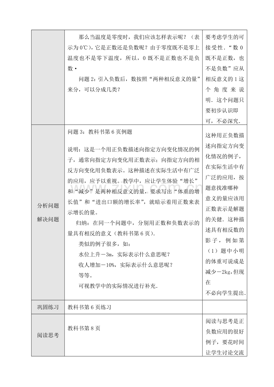 七年级数学上1.1正数和负数（2）教案新人教版.doc_第2页