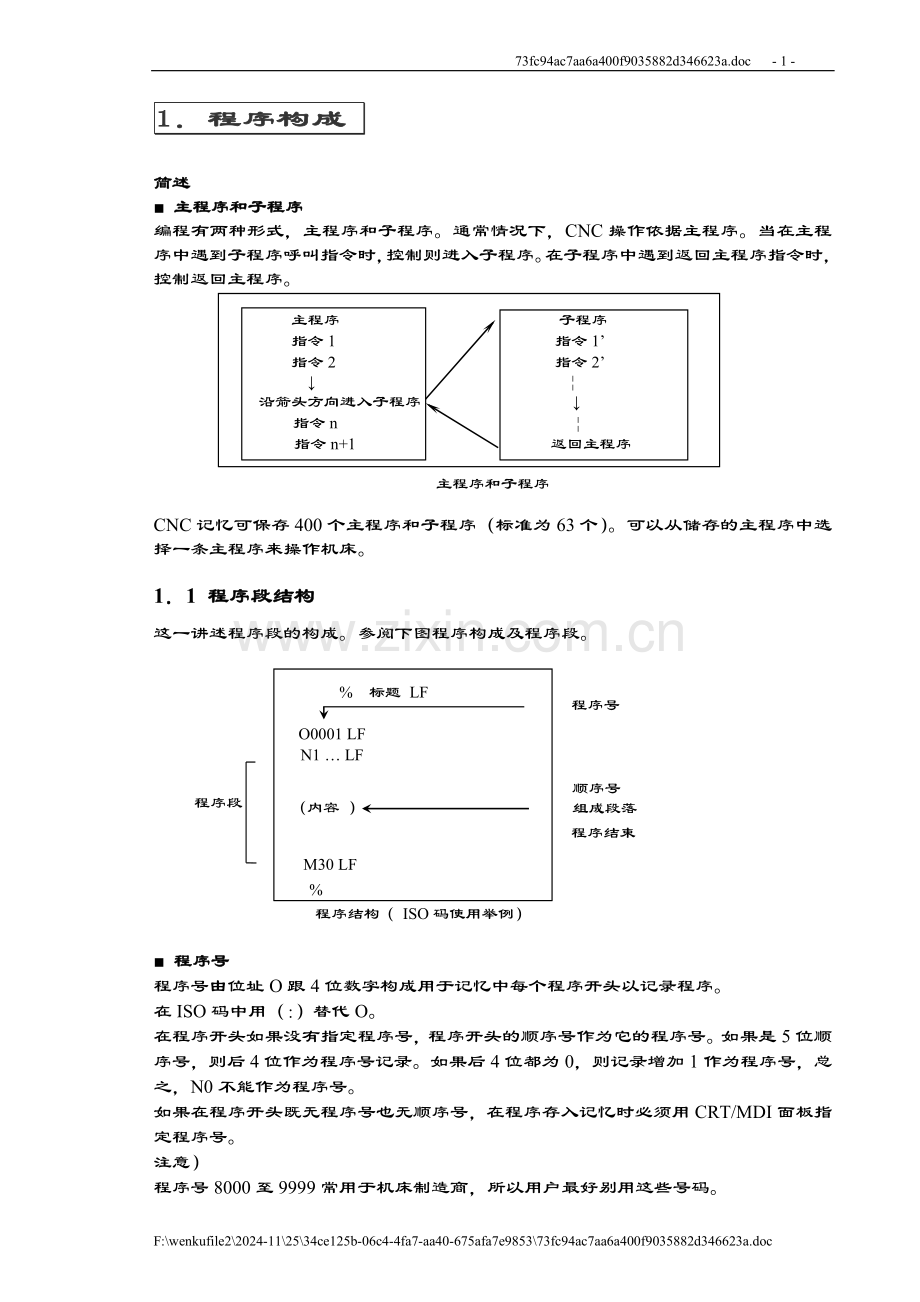 加工中心手工编程教材.doc_第1页