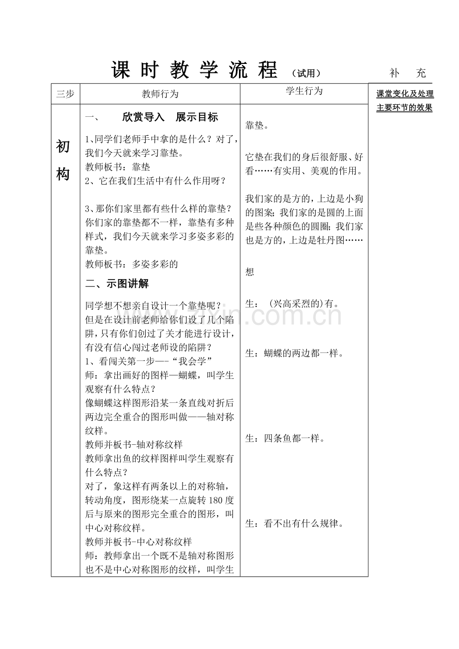 多姿多彩的靠垫 教学设计2013.doc_第2页