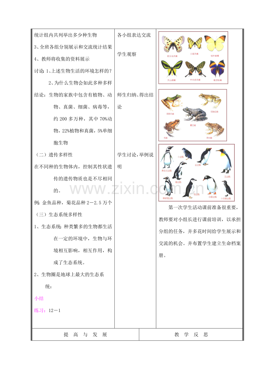 七年级生物上册《第一节形形色色的生物》教案1 北师大版.doc_第3页