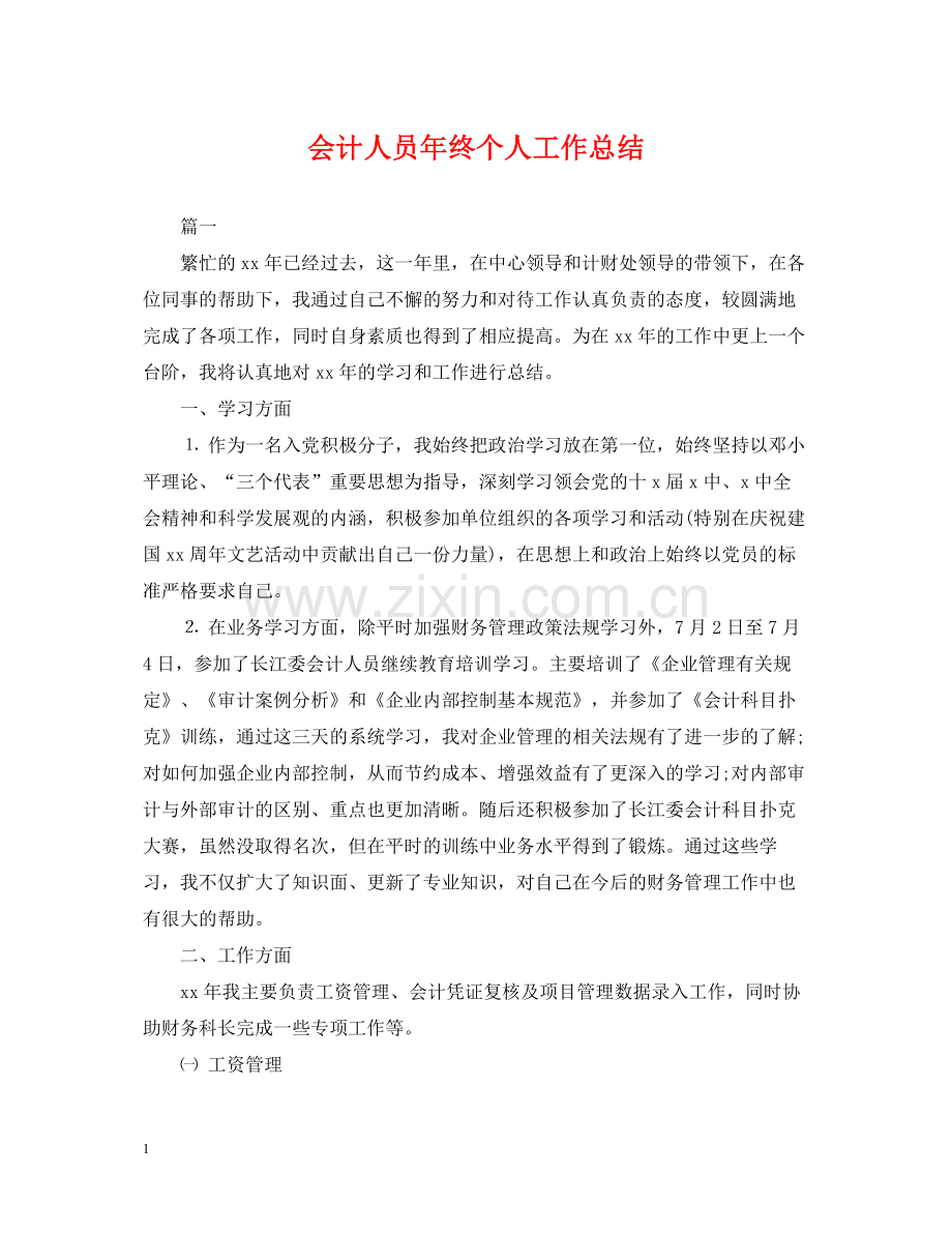 会计人员年终个人工作总结2.docx_第1页