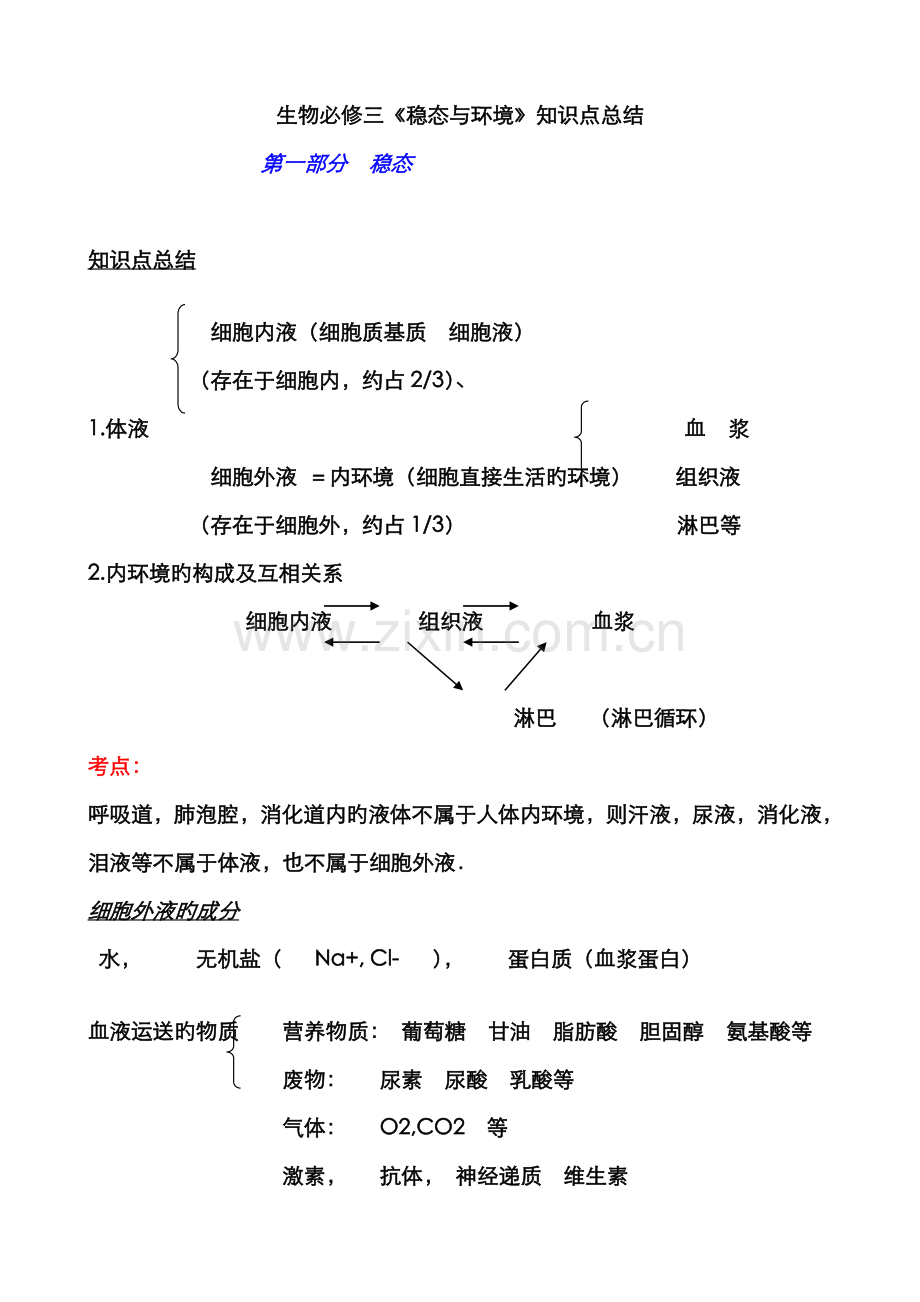 2022年生物必修三知识点总结.doc_第1页