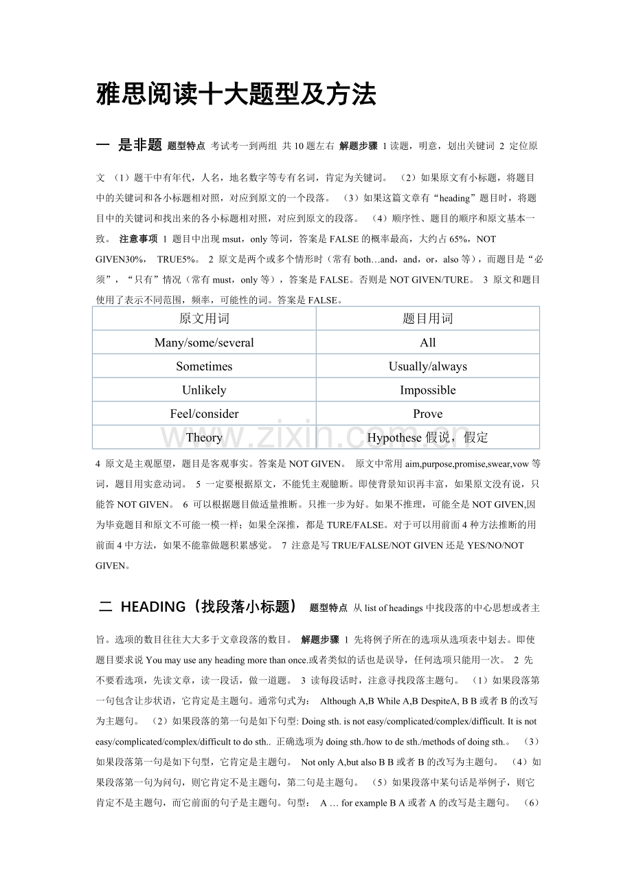 雅思阅读十大题型及方法.doc_第1页