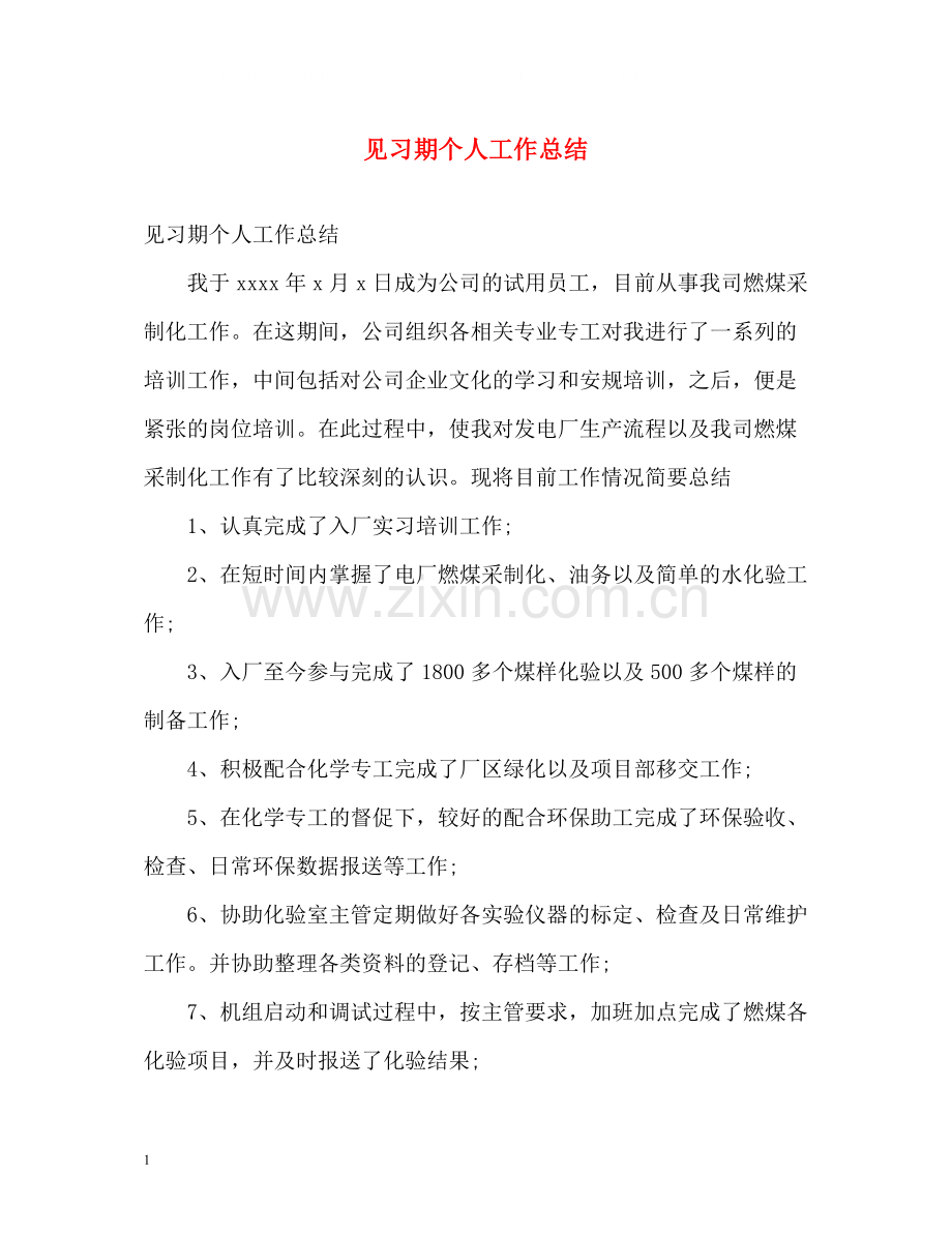 见习期个人工作总结.docx_第1页