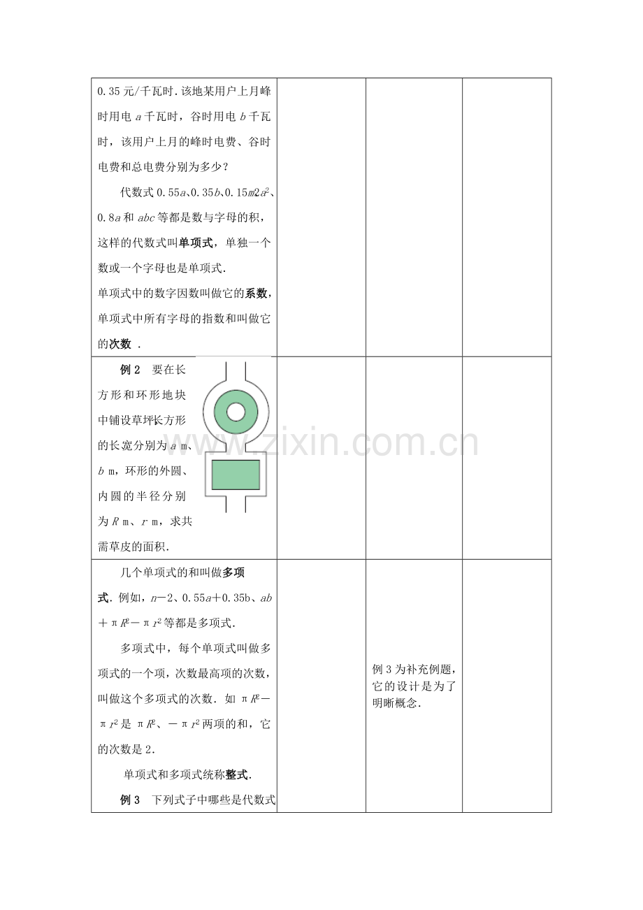 七年级数学上册 3.2《代数式（2）》教案 （新版）苏科版-（新版）苏科版初中七年级上册数学教案.doc_第2页