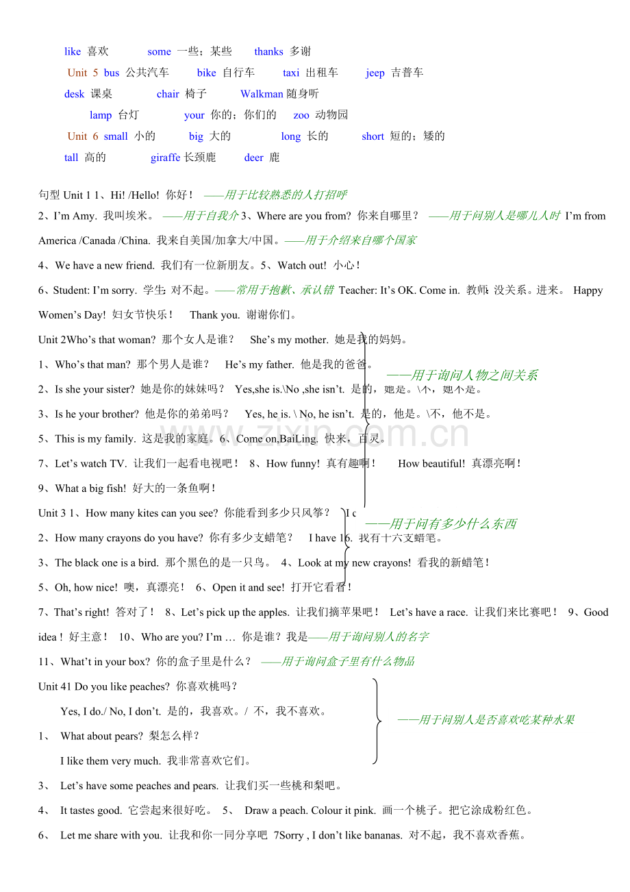 PEP小学三年级到六年级英语知识点汇总-精版.doc_第3页