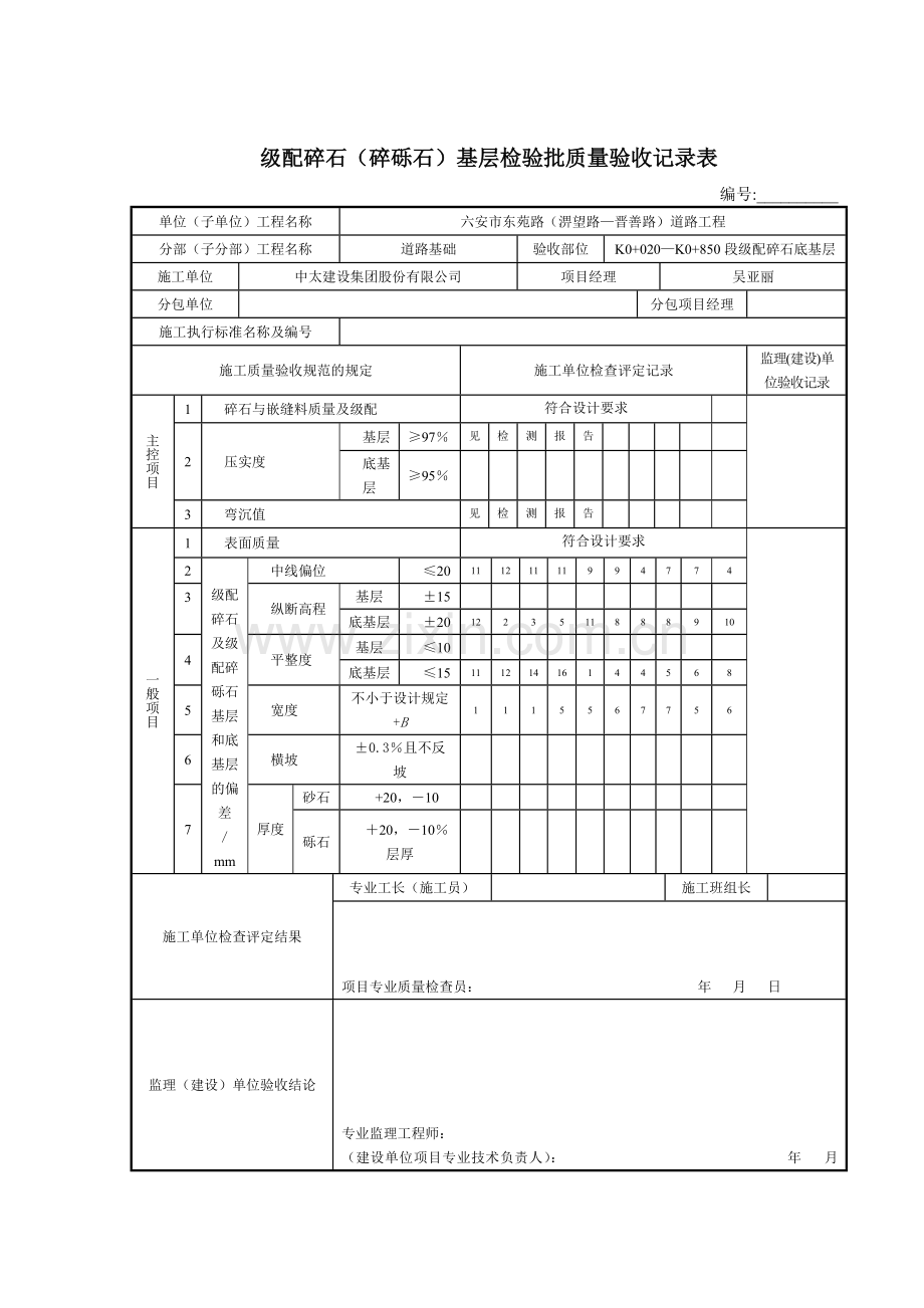 级配碎石底基层 报验申请表.doc_第3页