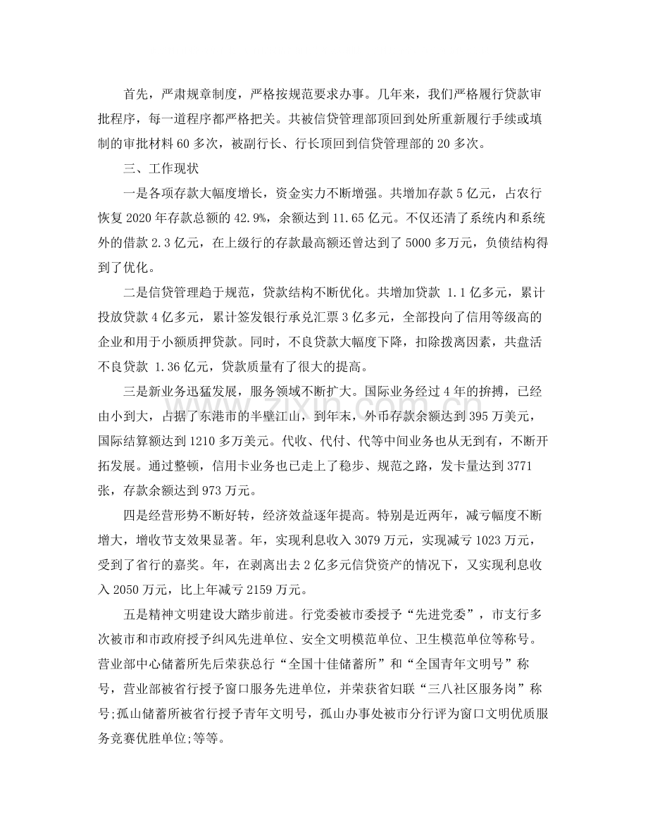 银行行长个人工作总结报告.docx_第3页