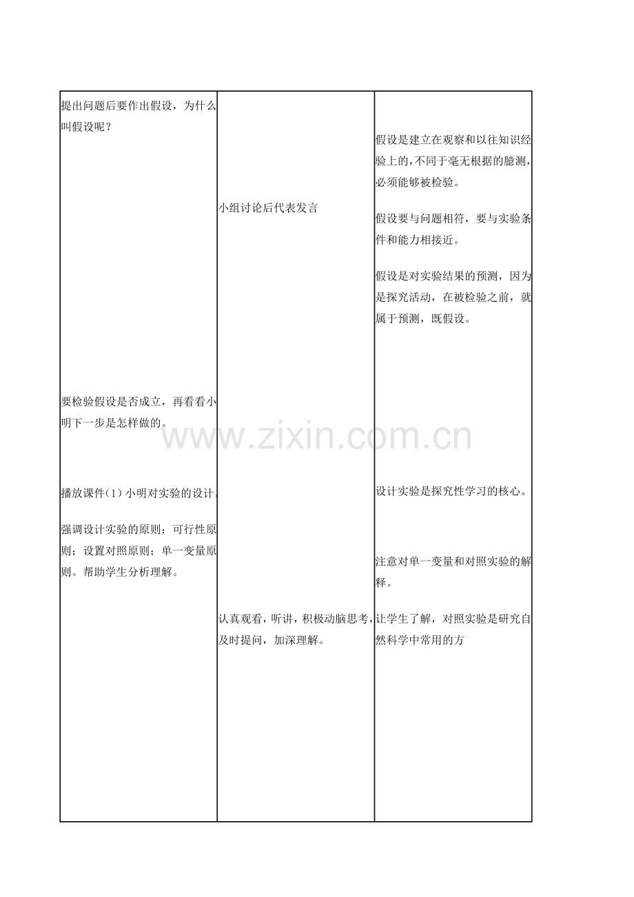 七年级生物上册《1.5 学习探究》教案 冀教版.doc_第3页