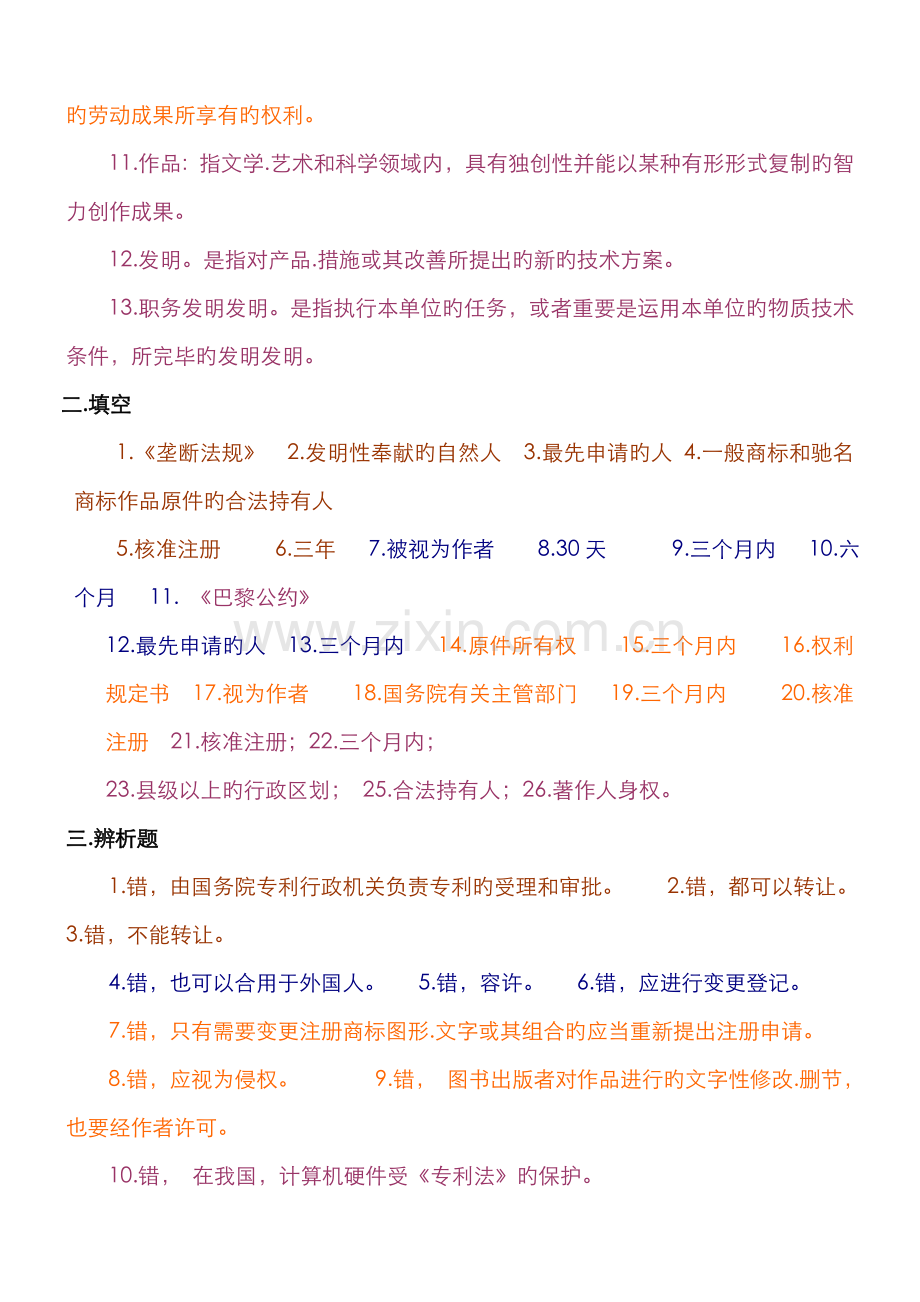 2022年知识产权法作业参考答案.doc_第2页