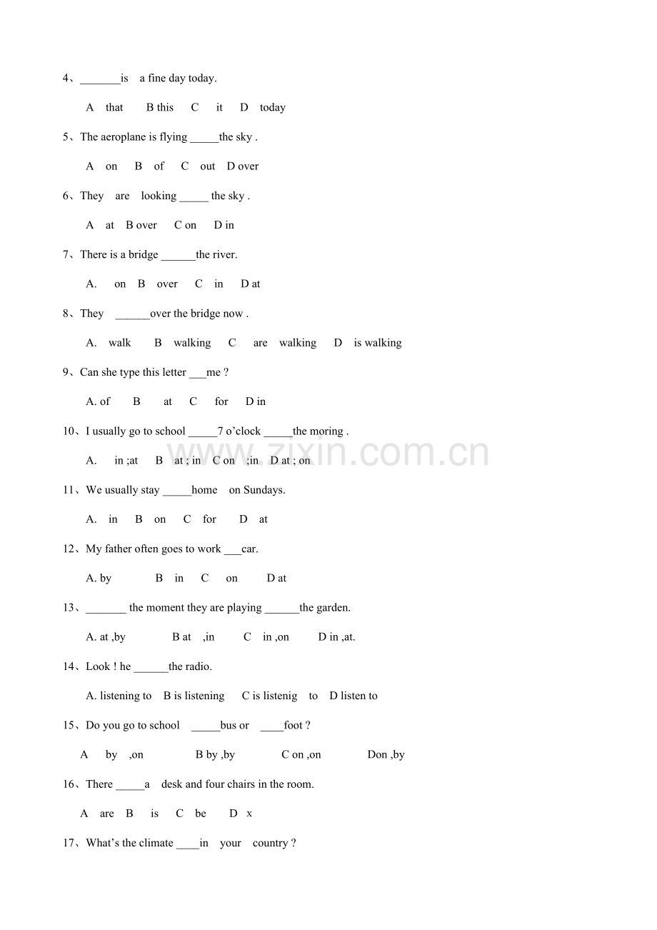 2023年新概念英语第一册课测试题文档.doc_第2页