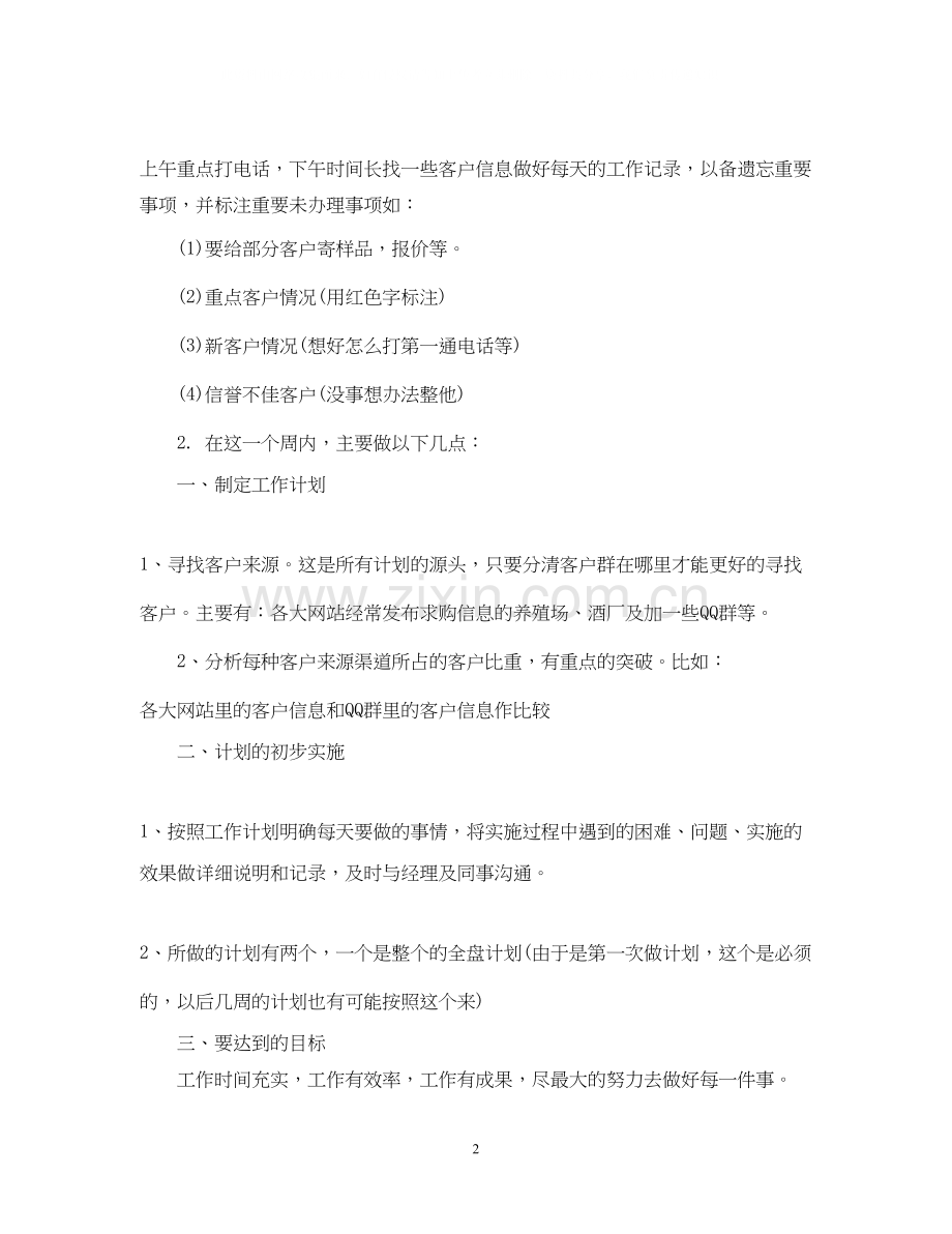 业务员一周工作计划2.docx_第2页