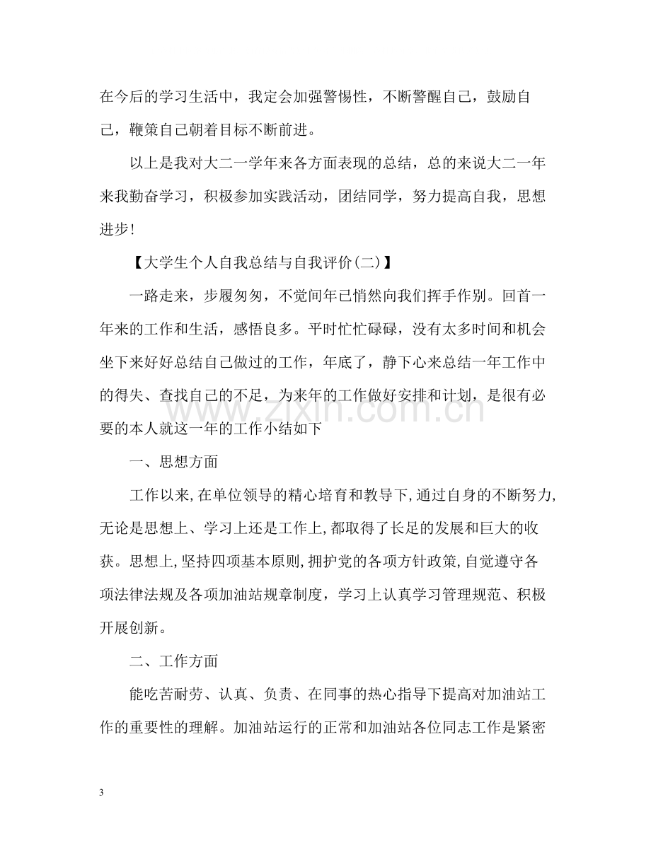 大学生个人自我总结与自我评价.docx_第3页