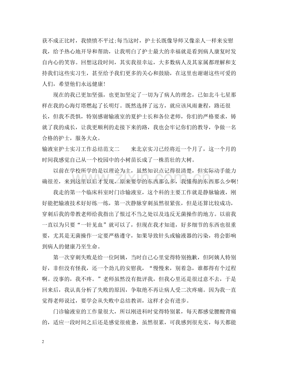 输液室护士实习工作总结范文.docx_第2页