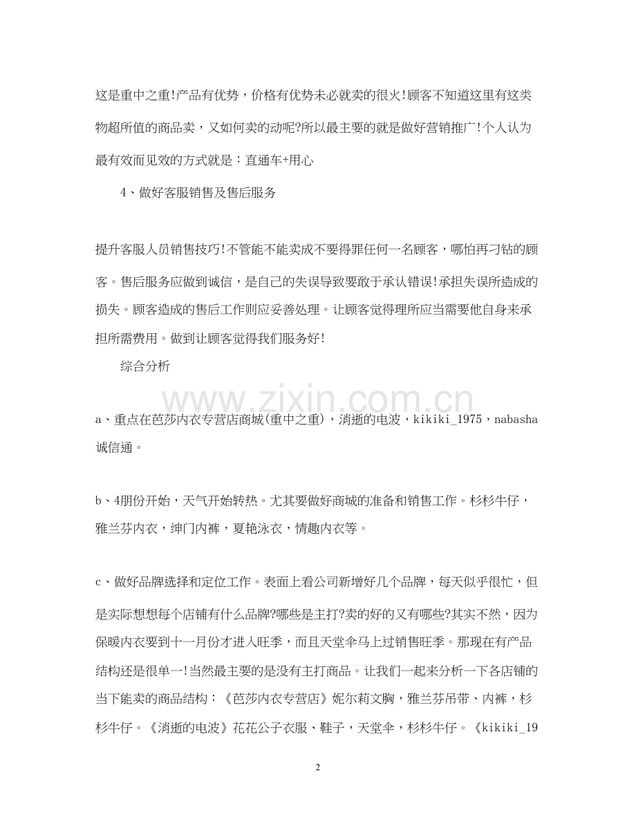 网络营销年度工作计划范文.docx_第2页