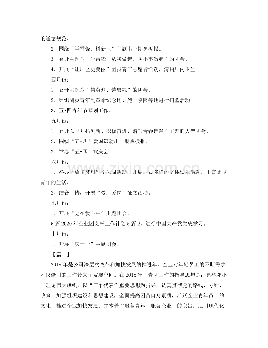 2020年度公司团支部工作计划.docx_第2页