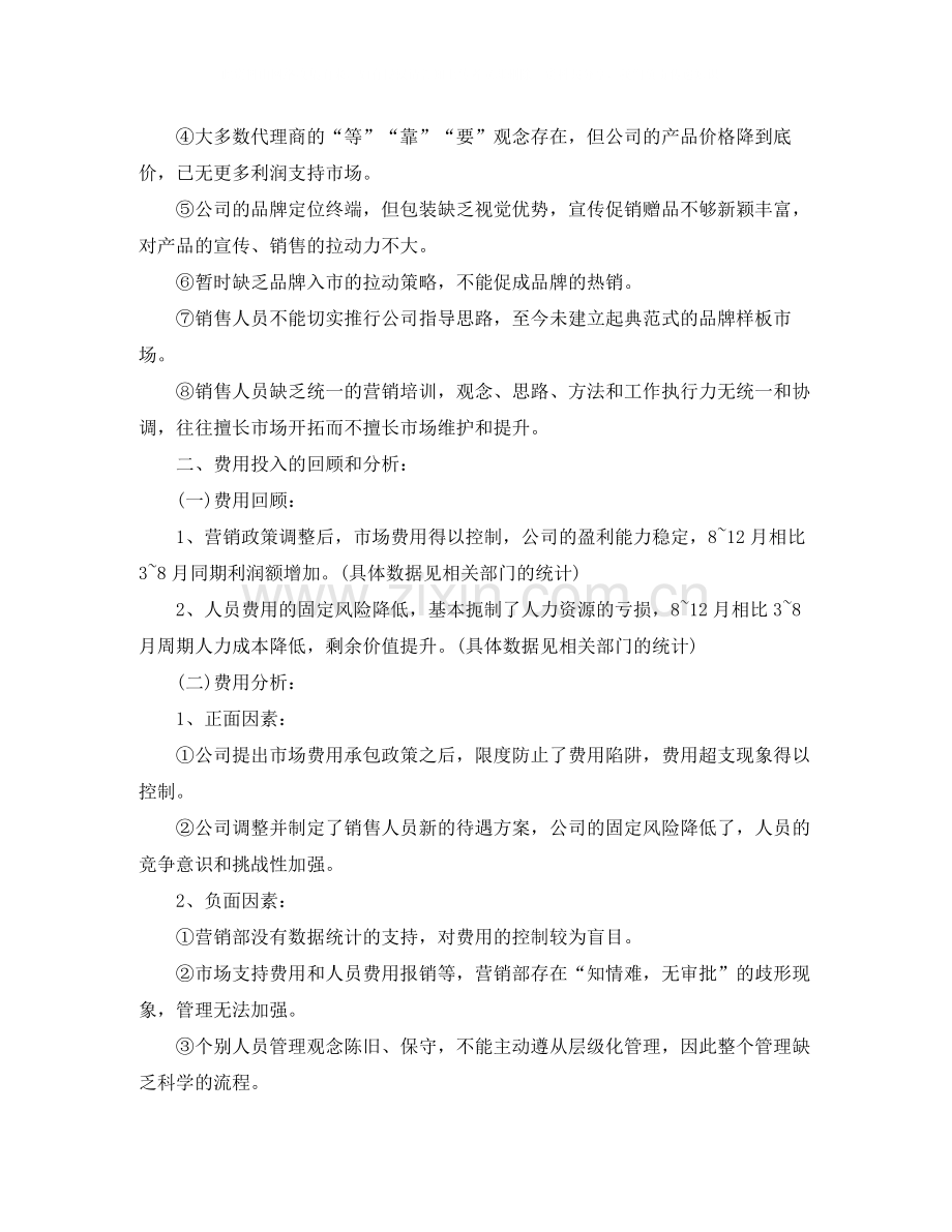 营销总监年度工作总结范文.docx_第2页